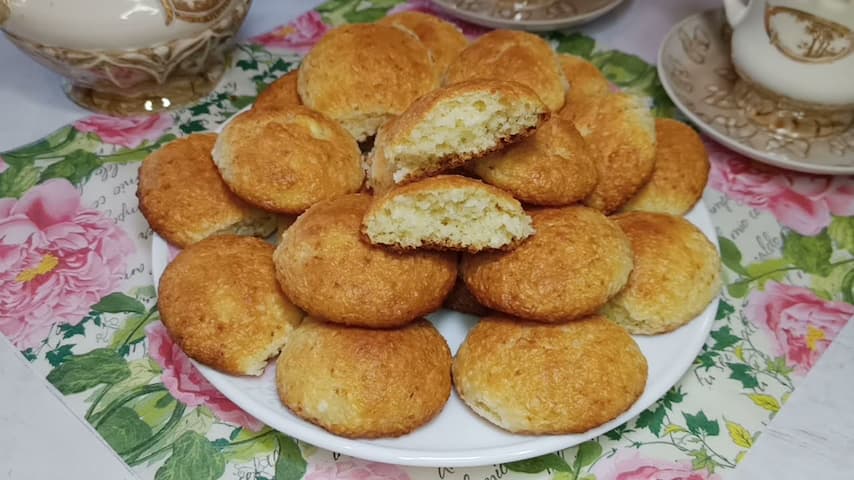 Творожно-кокосовое печенье видео рецепт