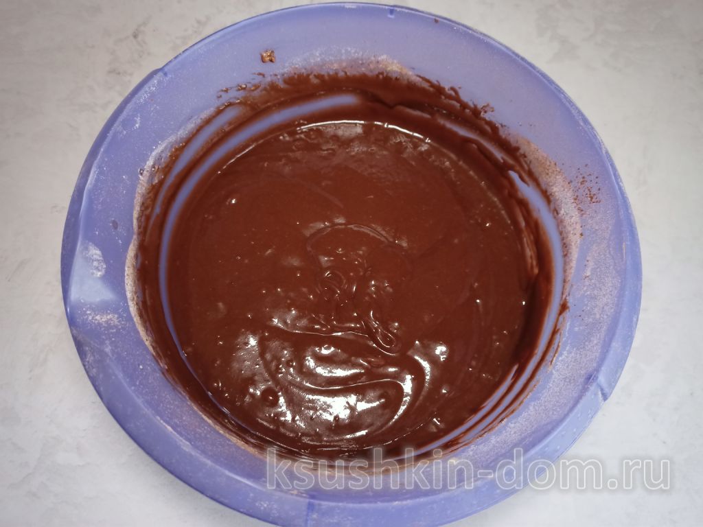 Шоколадный кекс на кефире в мультиварке 5