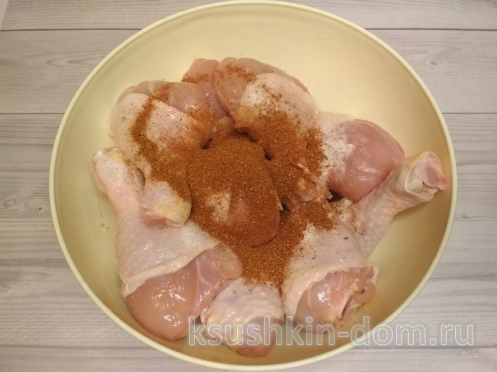 Запеченные куриные голени с майонезом 2