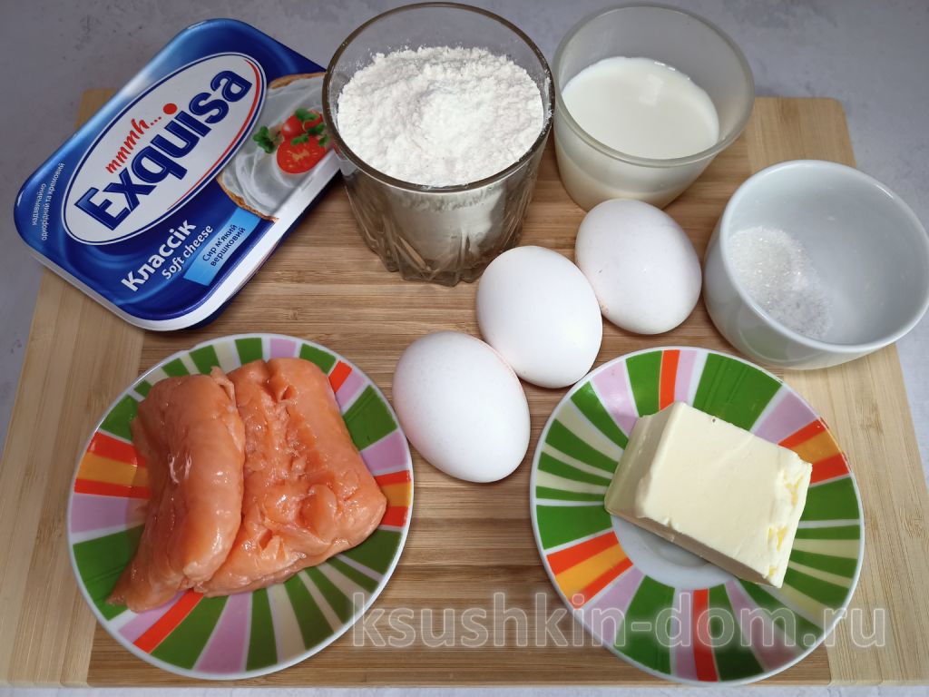 Закусочные профитроли со сливочным сыром и красной рыбой 1