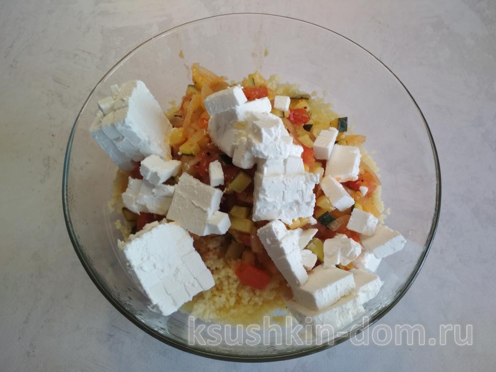 Перец фаршированный овощами и кускусом в духовке 10