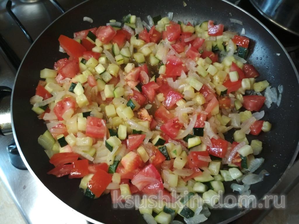 Перец фаршированный овощами и кускусом в духовке 9