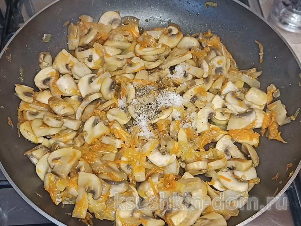 Цветная капуста с грибами и сыром в духовке 8
